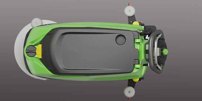 IPC CT51 BT70 Large 50l Battery Floor Scrubber Dryer With Traction - 27 inch - Commercial Cleaning Machines Ltd