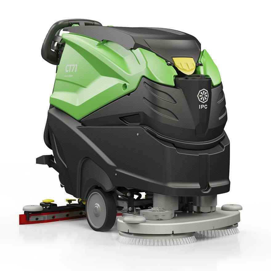 IPC CT71 BT70 Large 70l Battery Floor Scrubber Dryer With Traction - 27 inch