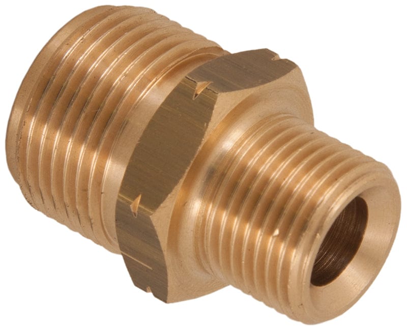 M22 to 3/8 BSPM Adaptor - Brass Connector 250bar Rated - Commercial Cleaning Machines Ltd