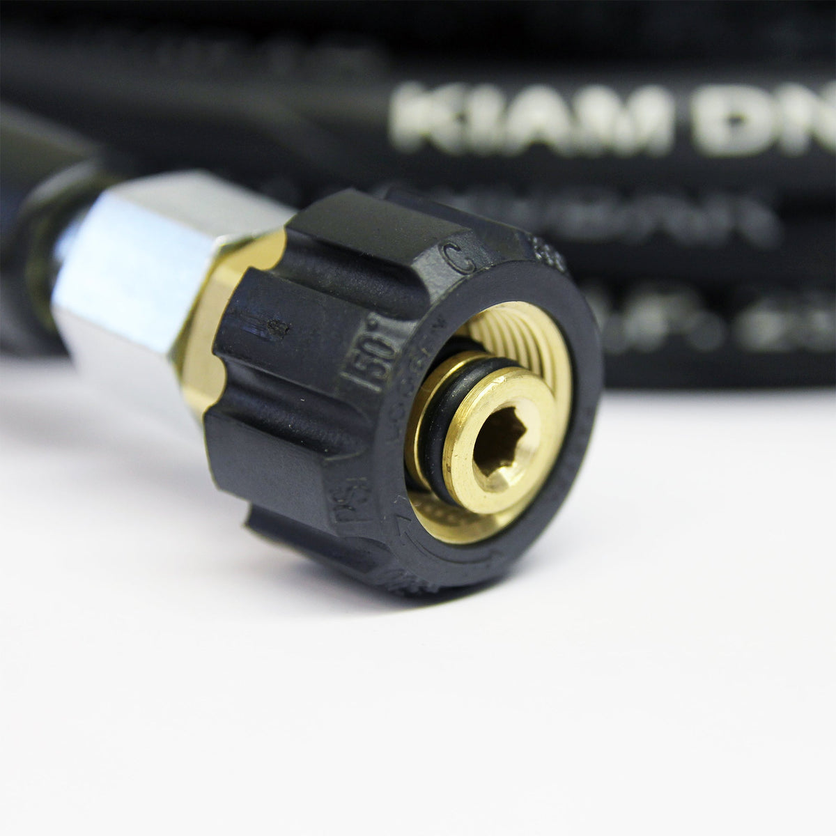 Kiam Products M22 Female - M22 Female Heavy Duty 5/16" Rubber Pressure Washer Hose