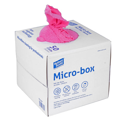 Micro-box Microfibre Cloth - Box of 400 - Commercial Cleaning Machines Ltd