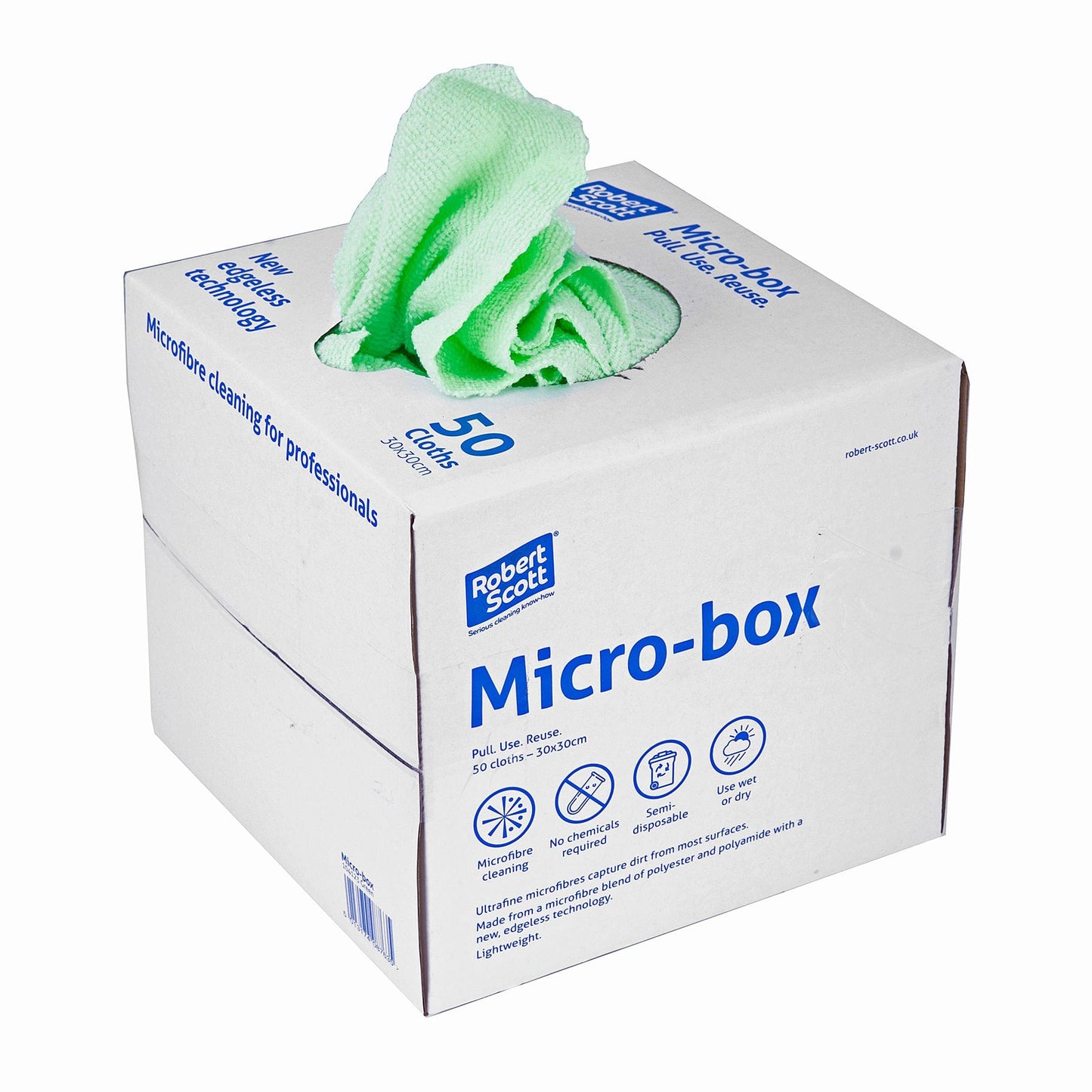 Micro-box Microfibre Cloth - Box of 400 - Commercial Cleaning Machines Ltd