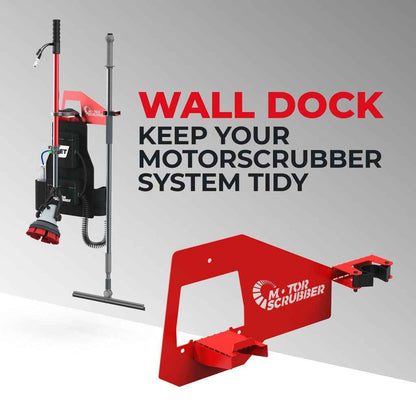 Motor Scrubber Wall Dock - Grab, Clean and Dock