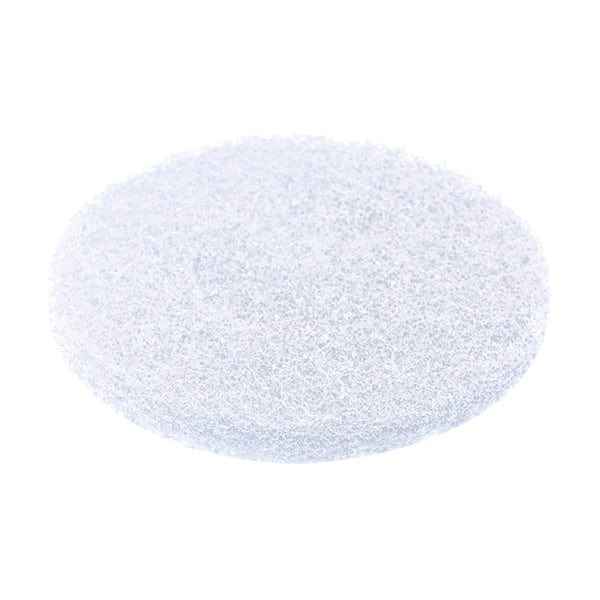 Motor Scrubber White Buffing Pads - Dry Buff Hard Floors - Pack of 5