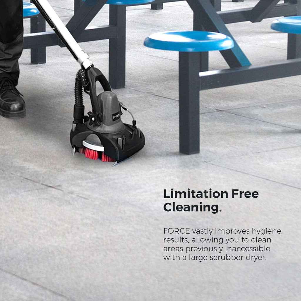 MotorScrubber FORCE - Add Portable Scrubbing And Small Area Cleaning To Any Large Scrubber Dryer