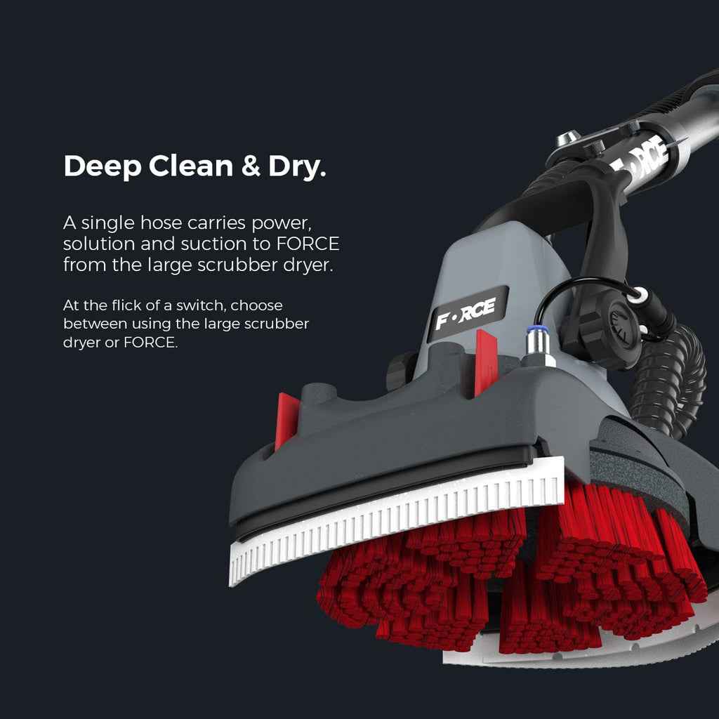 MotorScrubber FORCE - Add Portable Scrubbing And Small Area Cleaning To Any Large Scrubber Dryer