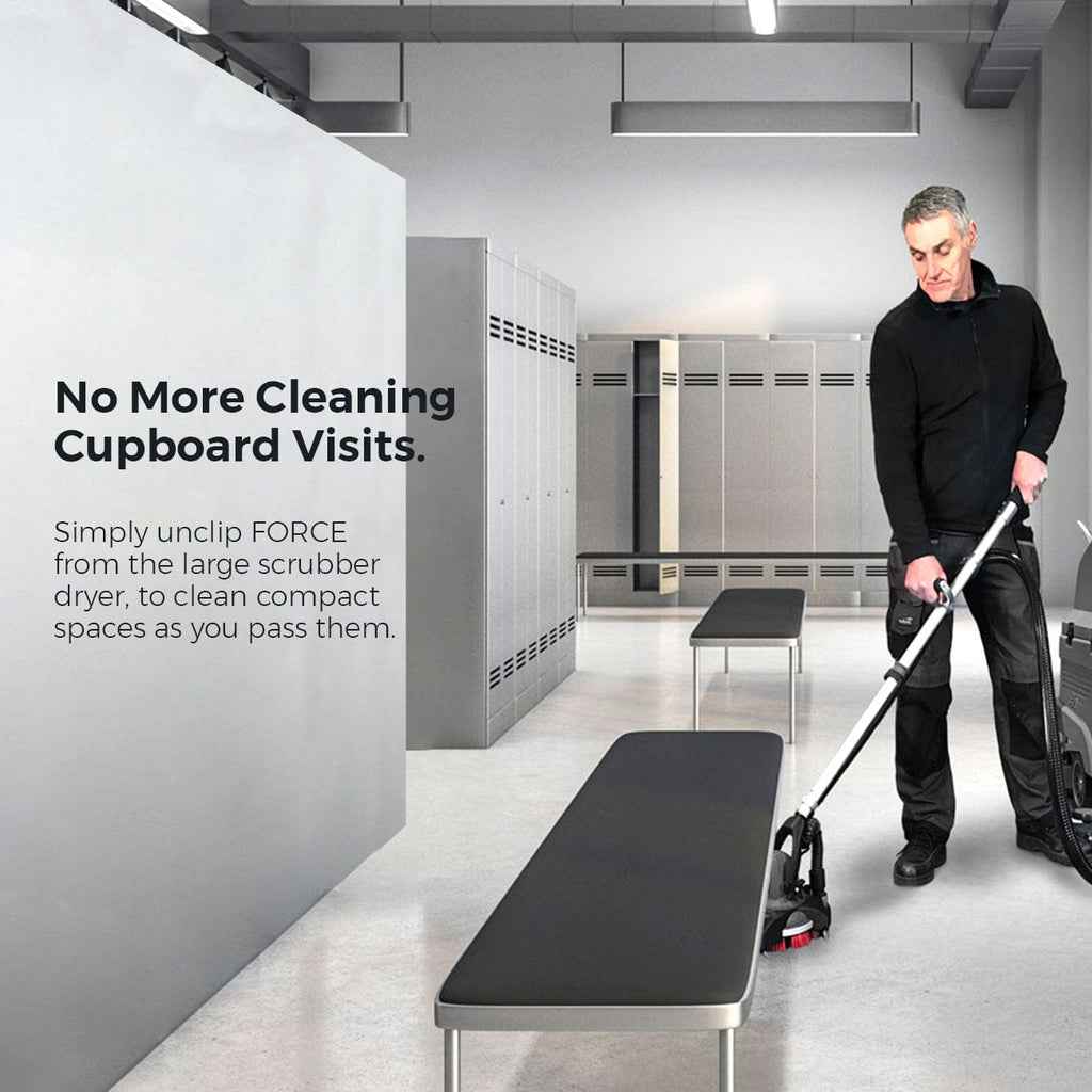 MotorScrubber FORCE - Add Portable Scrubbing And Small Area Cleaning To Any Large Scrubber Dryer