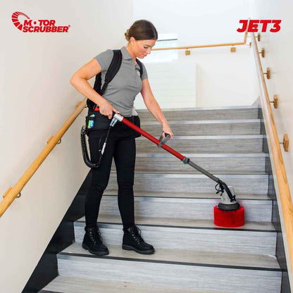 MotorScrubber Jet3 - Portable, Powerful, Commercial Scrubber With Water Pump For Hard To Clean Areas