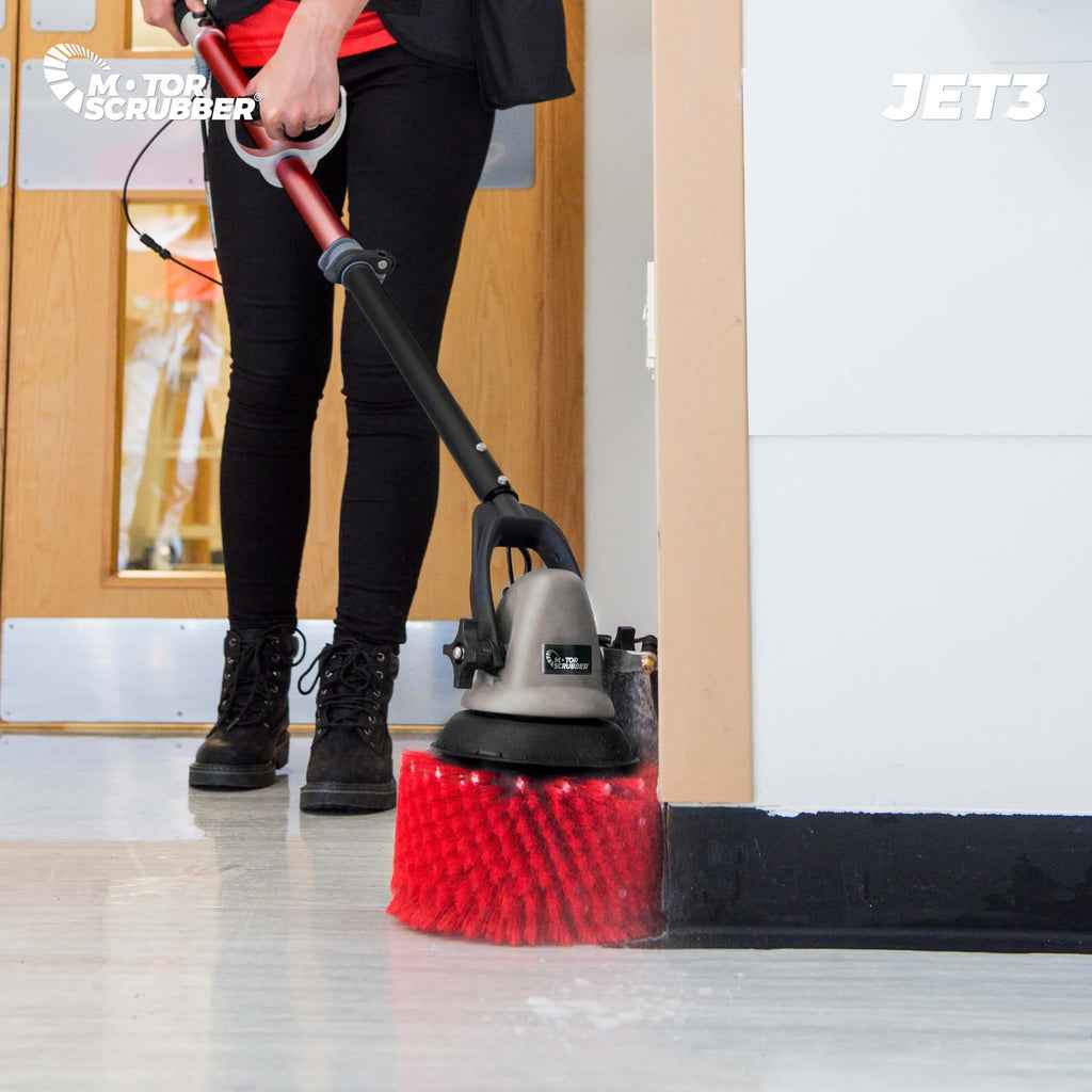 MotorScrubber Jet3 - Portable, Powerful, Commercial Scrubber With Water Pump For Hard To Clean Areas