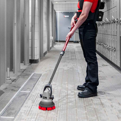 MotorScrubber M3S - Portable, Powerful, Commercial Scrubber For Hard To Clean Areas - 38cm Handle