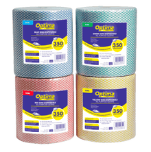 Optima All Purpose Cloth Rolls - Lightweight -  Colour Coded