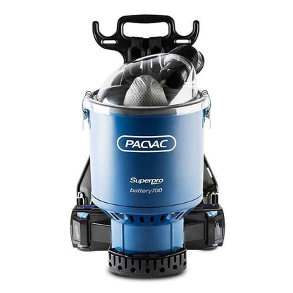 Pacvac SuperPro 700 Commercial Back Pack Vacuum Cleaner - Battery Powered