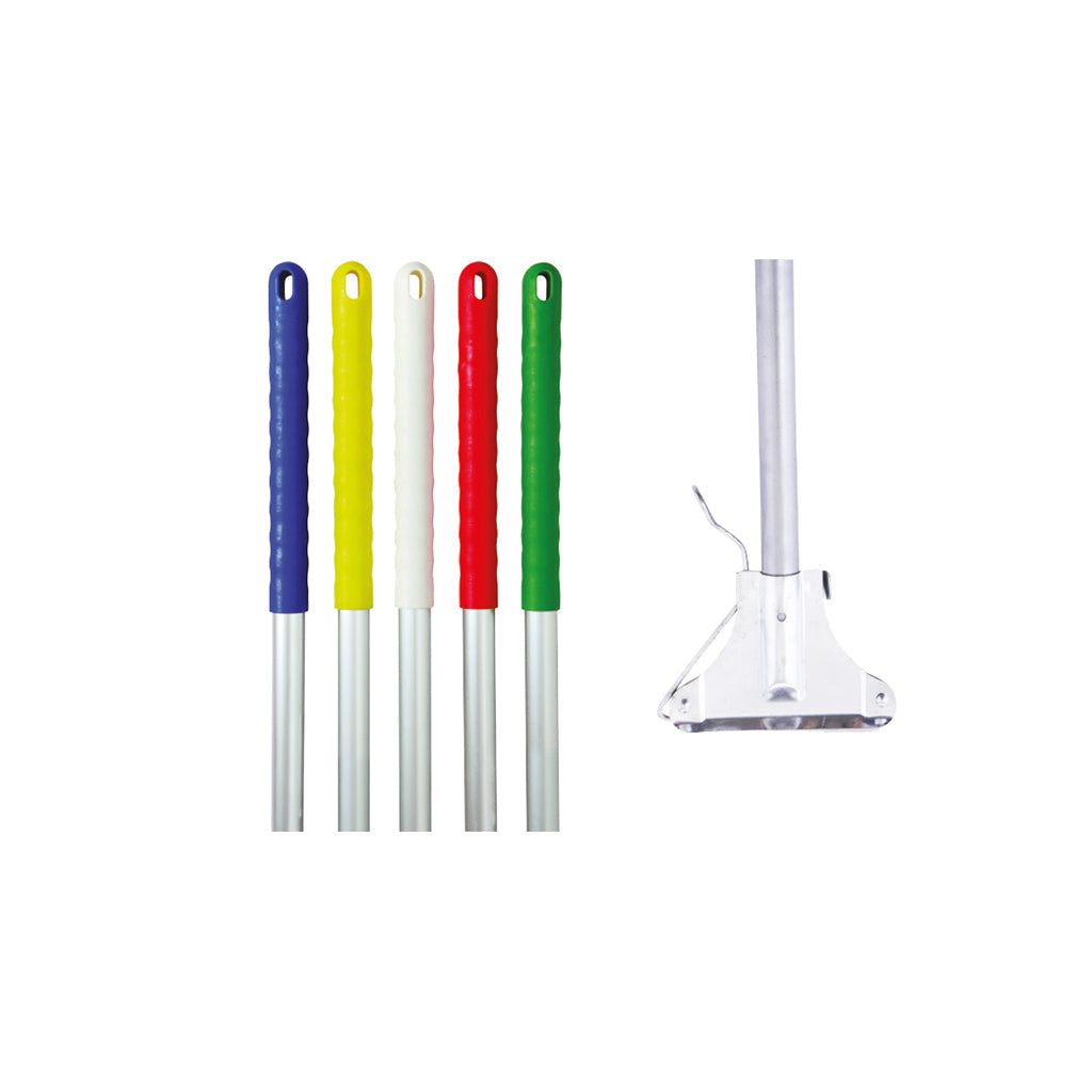 Powder Coated Handle 137cm & Metal Kentucky Fitting - Commercial Cleaning Machines Ltd
