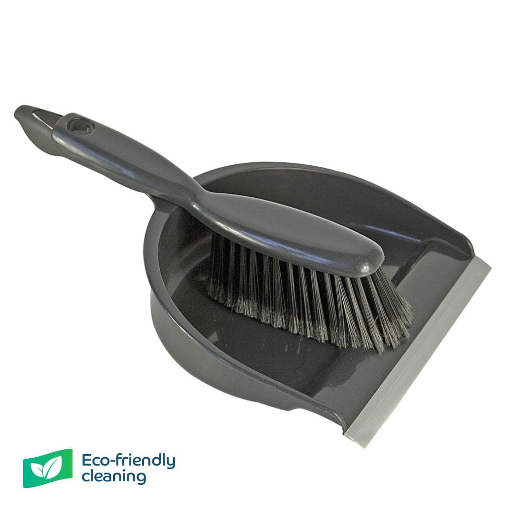 Recycled Professional Dustpan & Brush - Box of 12 - Commercial Cleaning Machines Ltd