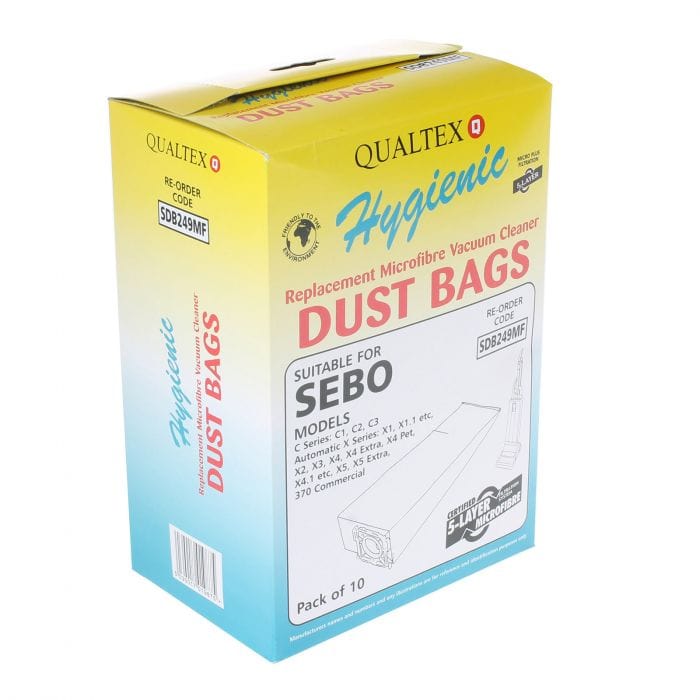 Sebo X & C Vacuum Cleaner Microfibre Bag - 5093ER (Pack Of 10) - Commercial Cleaning Machines Ltd