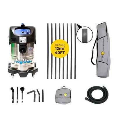 skyVac Atex A37 With High Suction Atex Certified Carbon Fibre Pole Set
