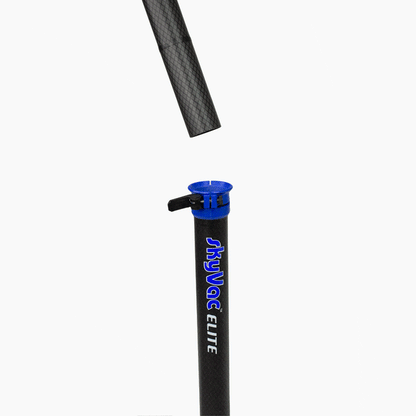 skyVac Elite 50mm Clamped Carbon Fibre Gutter Pole Set - Commercial Cleaning Machines Ltd