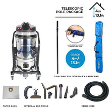 skyVac Internal 150 With High Reach Telescopic Suction Pole or Push Fit Poles