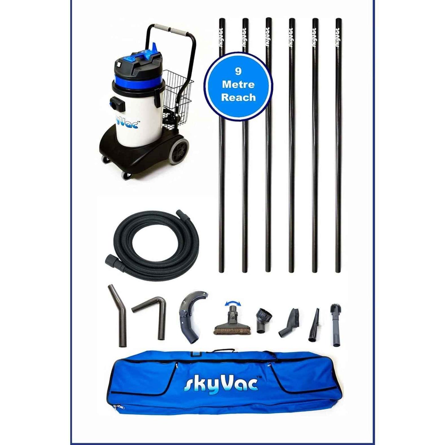 skyVac Internal 30 With High Suction Pole Set - Upto 40ft - 240v or 110v