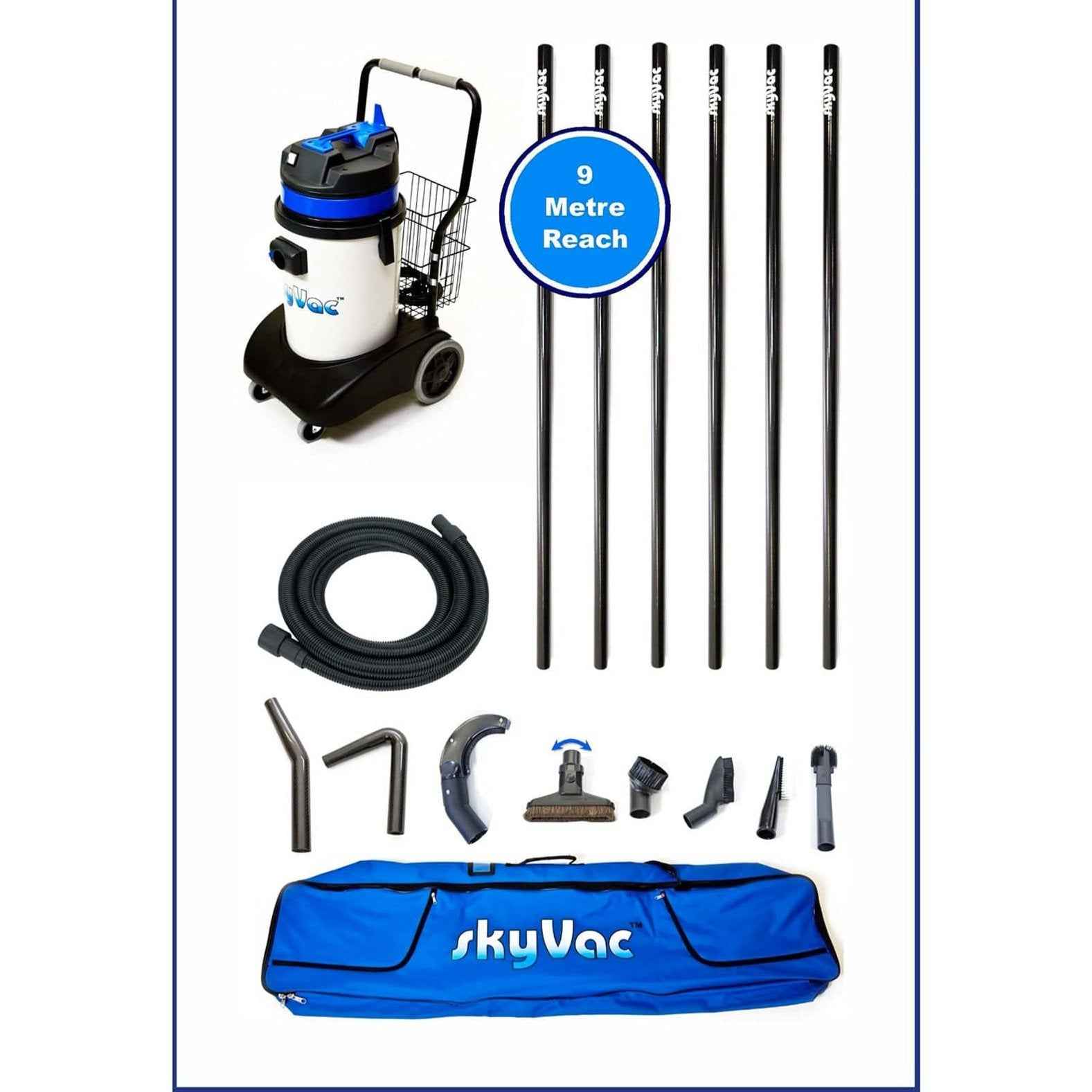 skyVac Internal 30 With High Suction Pole Set - Upto 40ft - 240v or 110v