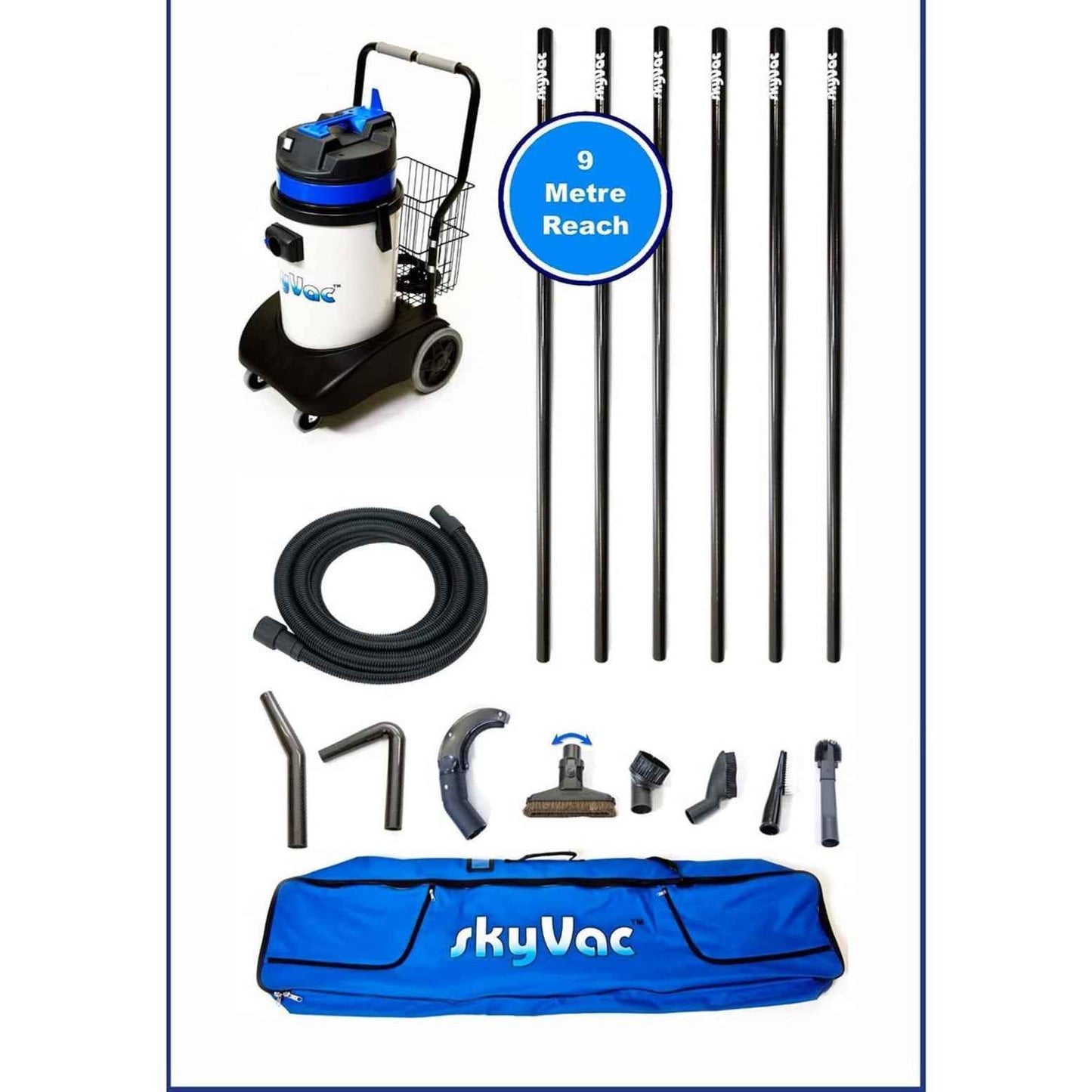 skyVac Internal 30 With High Suction Pole Set - Upto 40ft - 240v or 110v