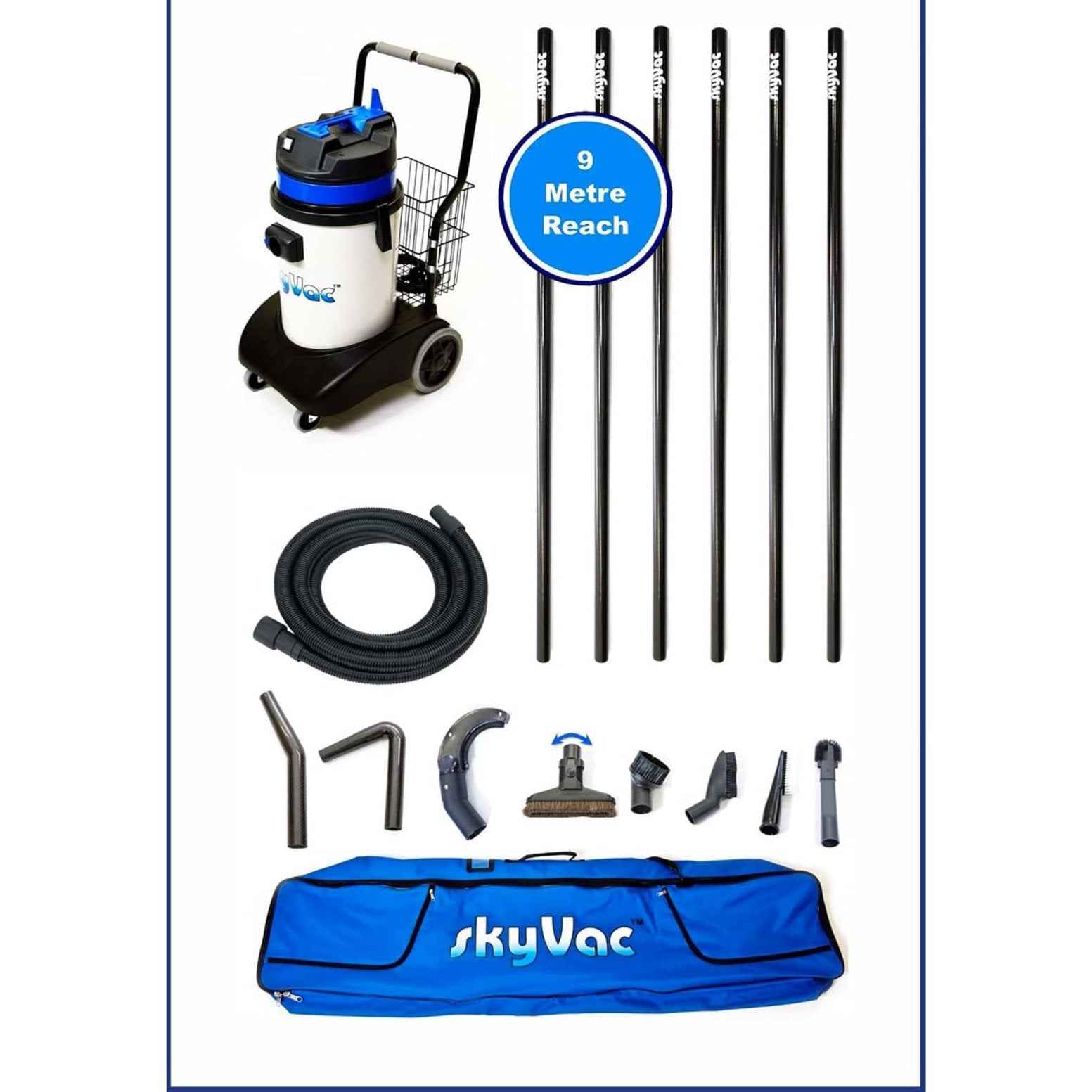 skyVac Internal 30 With High Suction Pole Set - Upto 40ft - 240v or 110v
