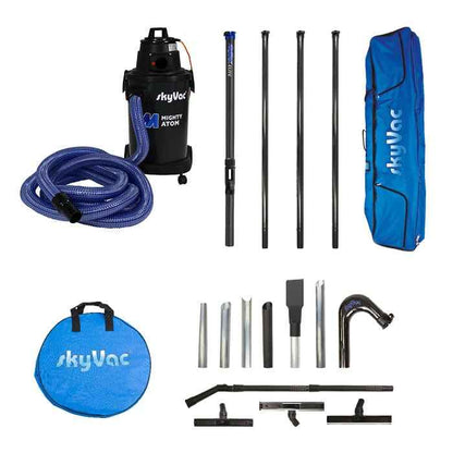 skyVac Mighty Atom With High Reach Pole Set - Compact, Light, Powerful 110v