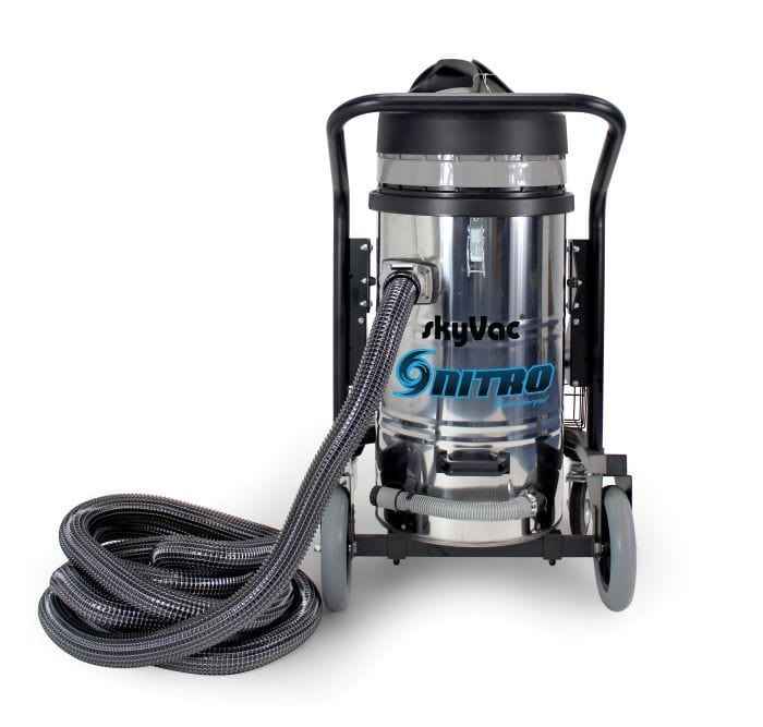 skyVac Nitro With Elite High Reach Pole Set - Triple Motor With Upto 40ft Reach