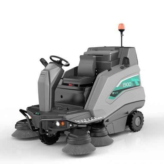 TVX TS1900 Ride On Battery Powered Sweeper - 160ltr
