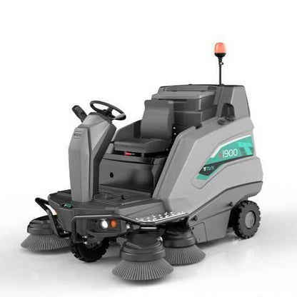 TVX TS1900 Ride On Battery Powered Sweeper - 160ltr