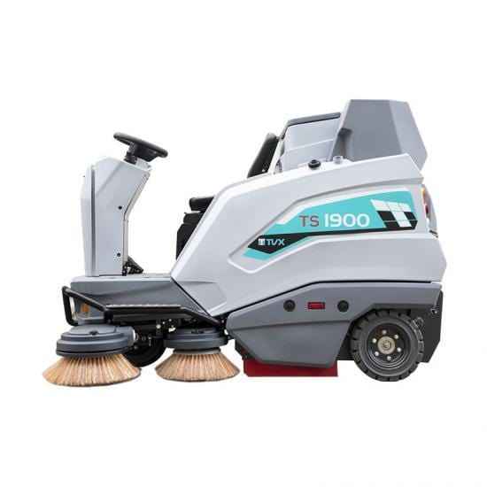 TVX TS1900 Ride On Battery Powered Sweeper - 160ltr