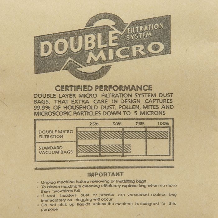 Vax Commercial Upright VCU03 Replacement Bags - Pack of 10 - Commercial Cleaning Machines Ltd