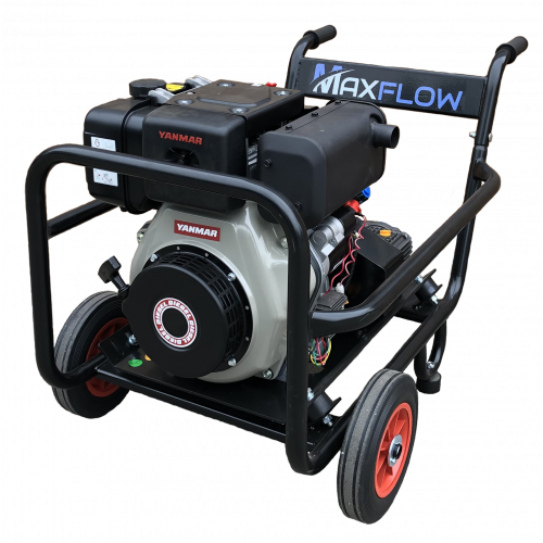 Maxflow Industrial Pressure Washer - Yanmar L100-V Interpump 15 LPM Trolley Frame