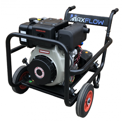 Maxflow Industrial Pressure Washer - Yanmar L100-V Interpump 15 LPM Trolley Frame