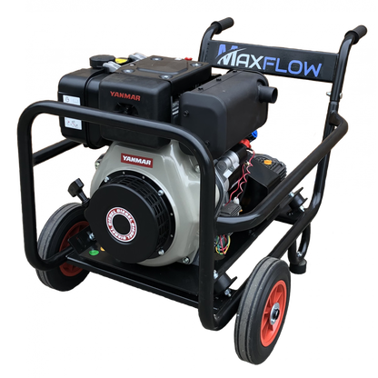 Maxflow Industrial Pressure Washer - Yanmar L100-V Interpump 15 LPM Trolley Frame