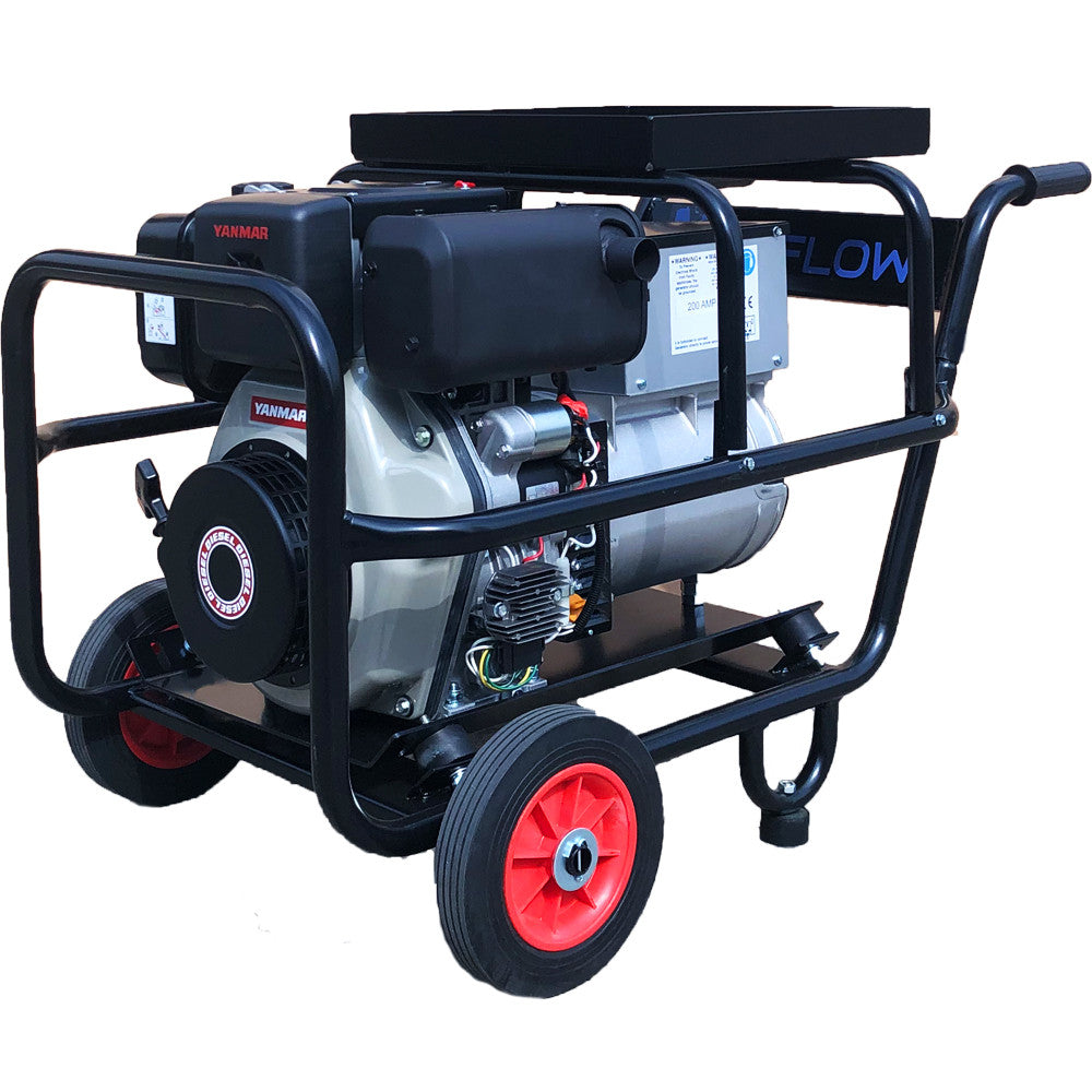 Maxflow DC Diesel Welder Generator – Yanmar L100-V Engine 4.5 kVA Trolley Frame