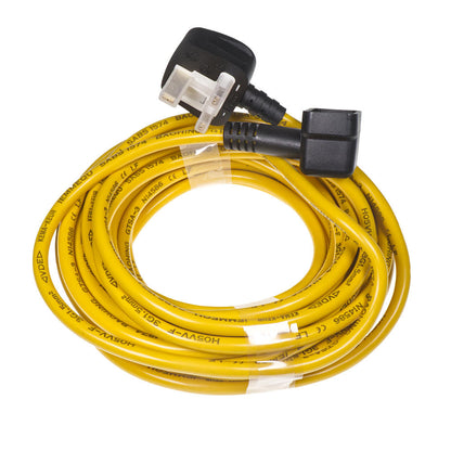 Numatic High Vis 3 Core Plug In Mains Cable For Numatic Buffers & Scrubber Dryers