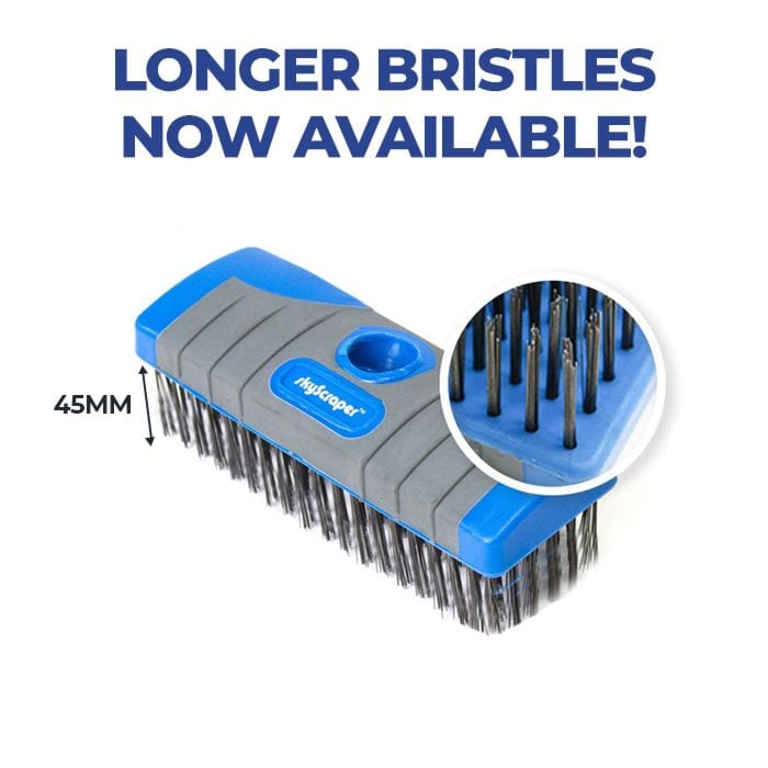Skyscraper Roof Cleaning Wire Brush 30mm or 45mm Bristles - Commercial Cleaning Machines